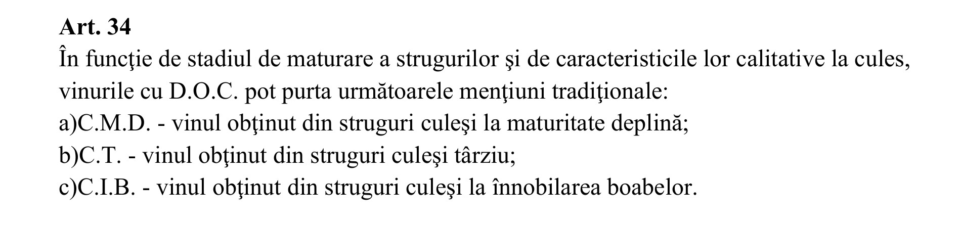Mențiunile tradiționale românești