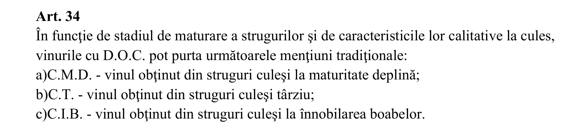 Mențiunile tradiționale românești